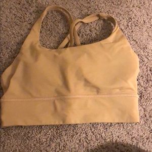 Lululemon long line energy bra in nude